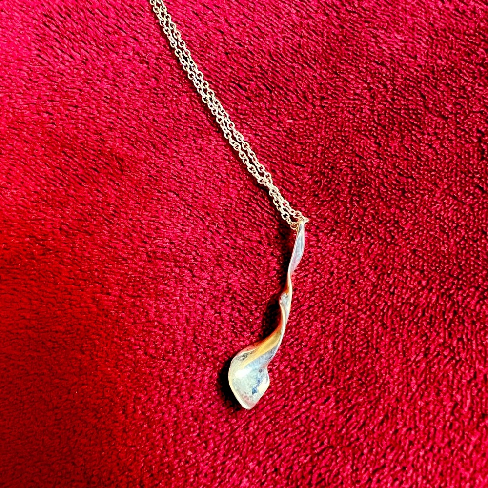 Authentic Tiffany & Co. Sterling 16” Gehry Mini Orchard Necklace, Retired Design
